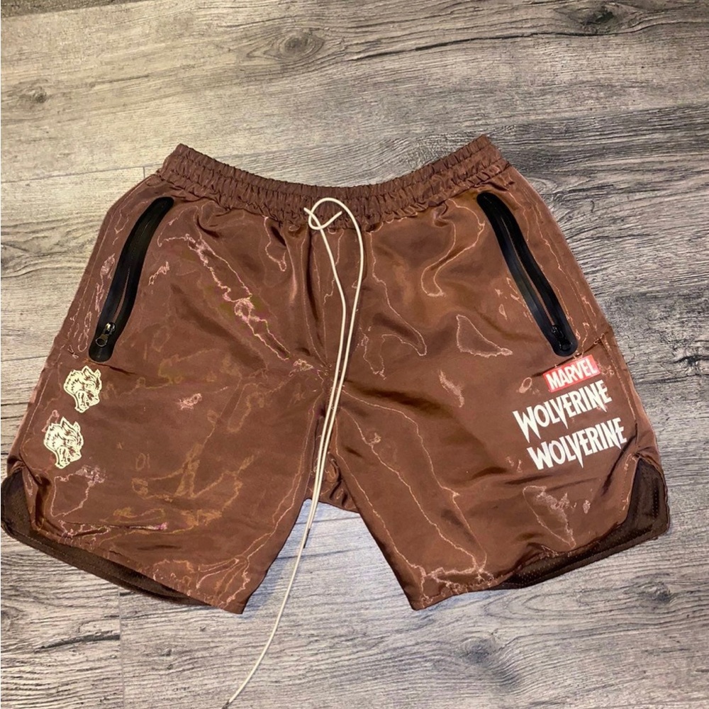 Brown Darc Spor x Marvel shorts